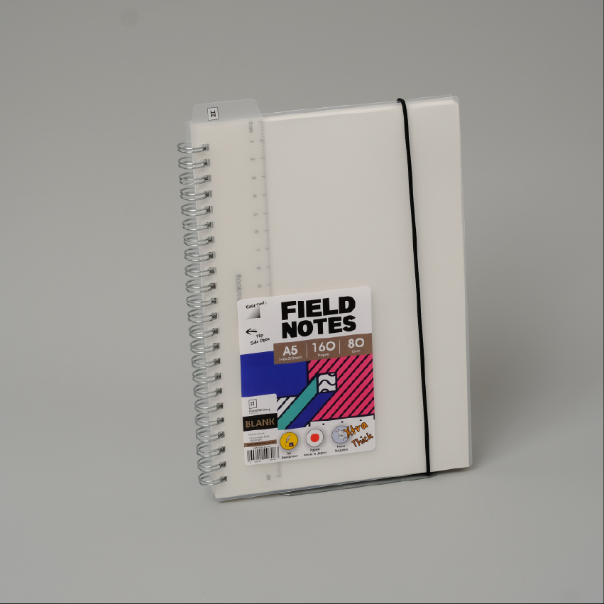 Hw Wire-o Pp Blank Notebook A5 80g 160pg