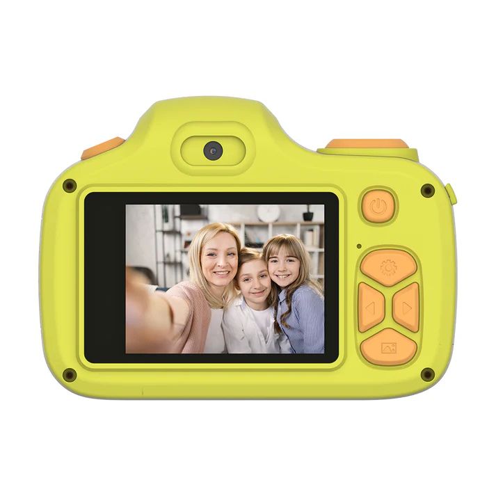 myFirst Camera 3 - Dual Lens Mini Camera for Boys and Girls Free Shockproof Case and Neck Lanyard - Yellow