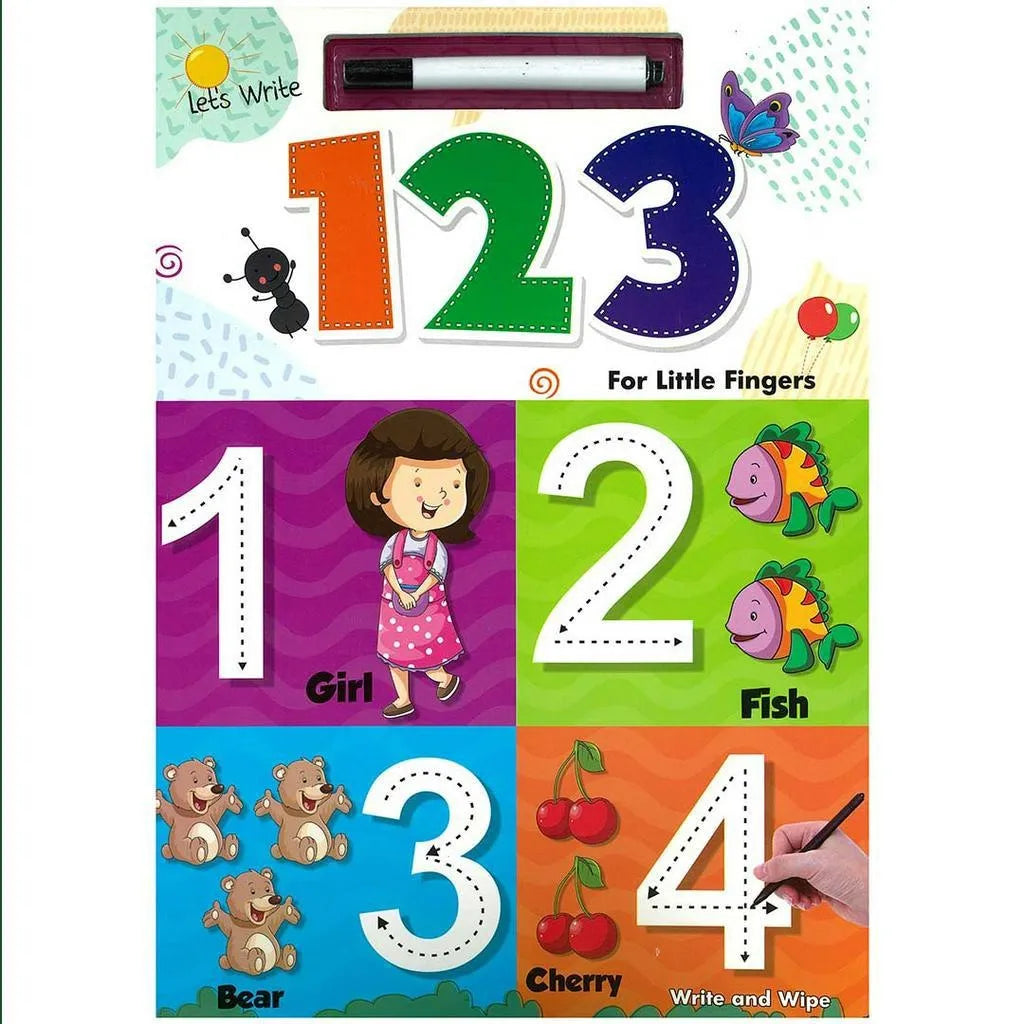 Lets Write: Abc,abc,123,Shape Color