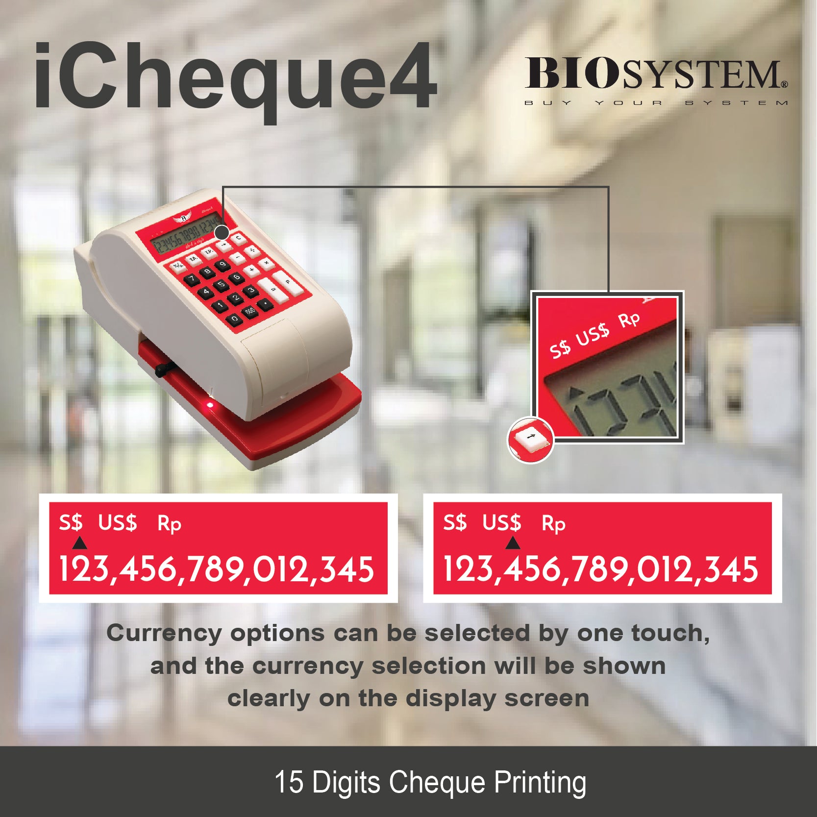 Biosystem Cheque Writer Icheque 4