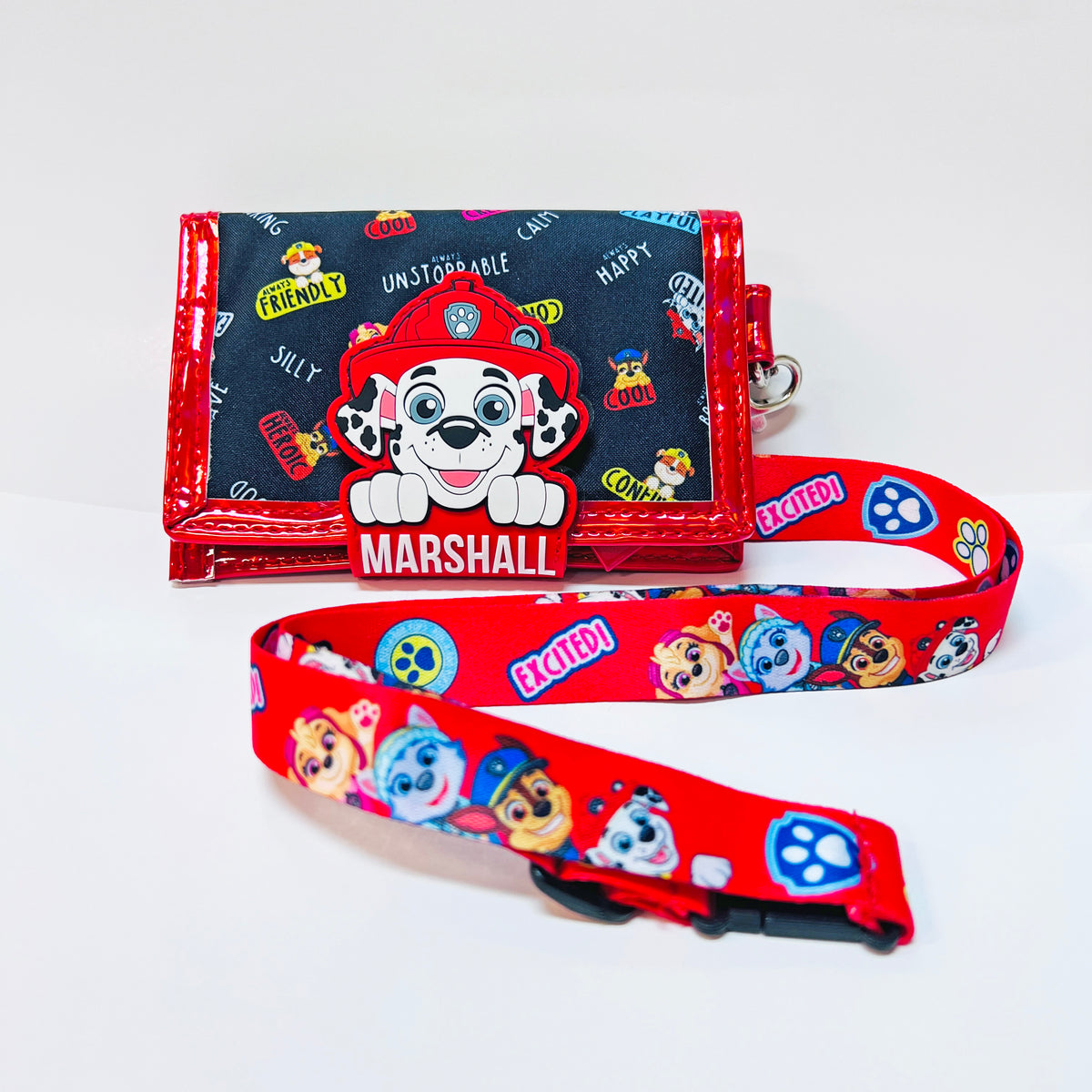 PAW PATROL TWO FOLD WALLET WITH LANYARD MARSHALL