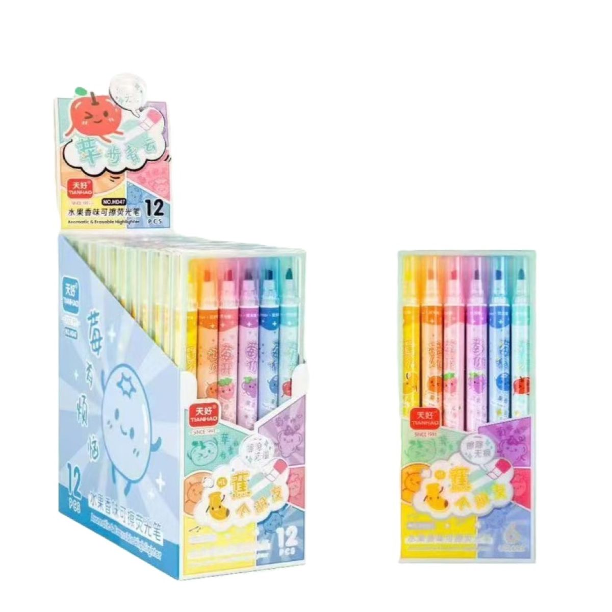 Erasable Highlighter Set 6S Fruit HD47