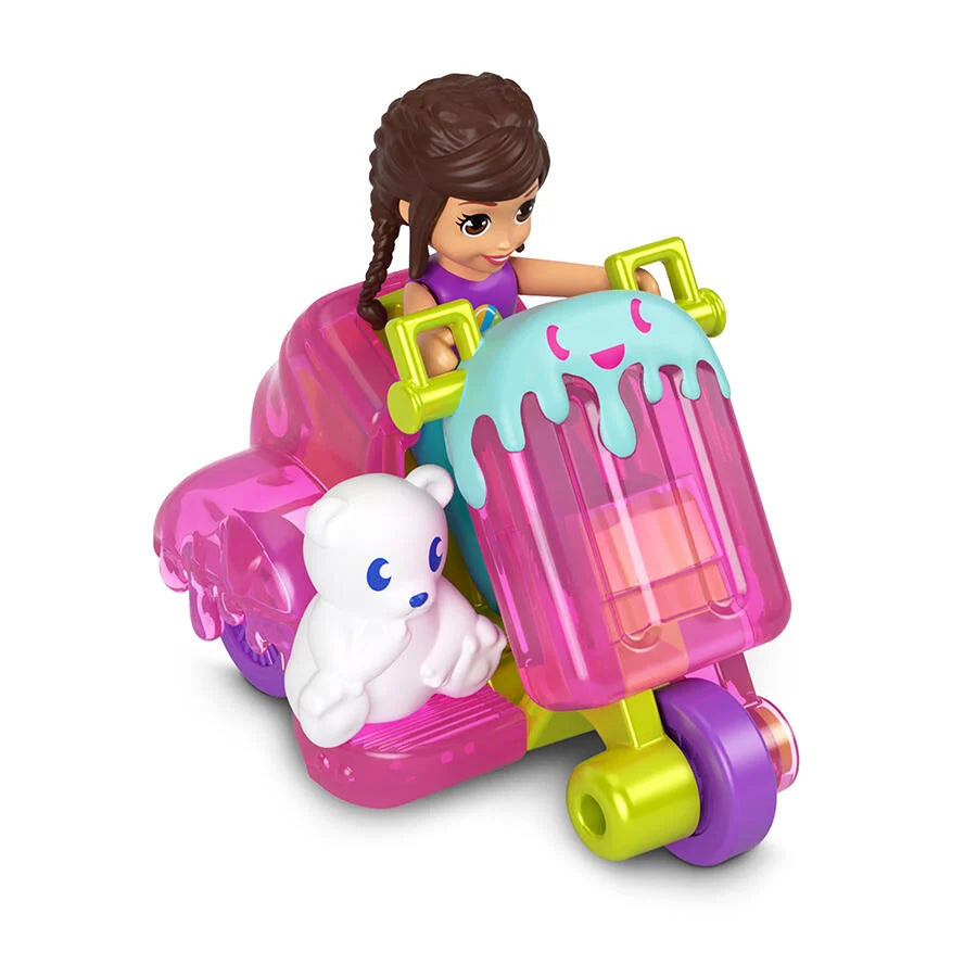 POLLY POCKET DOLL AND VEHICLE ASSORTED