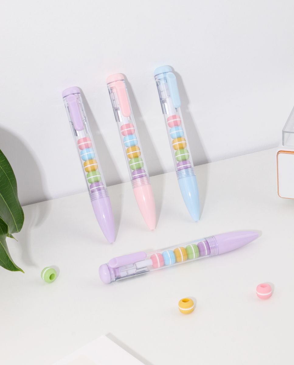 0.5mm Macaron Bead Gel Pen – Assorted Colour