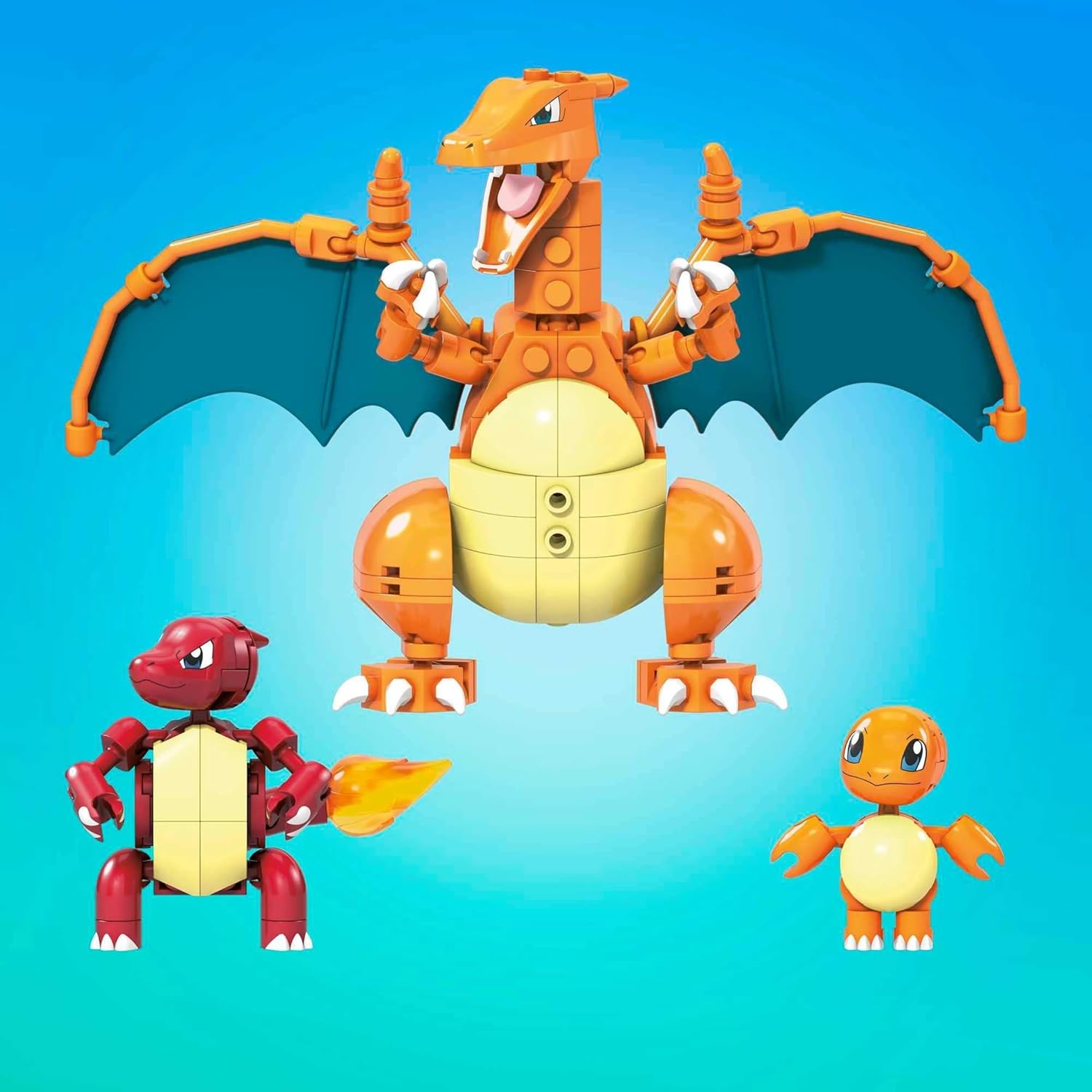 MEGA CONSTRUX POKEMON CHARMANDER EVOLUTION SET
