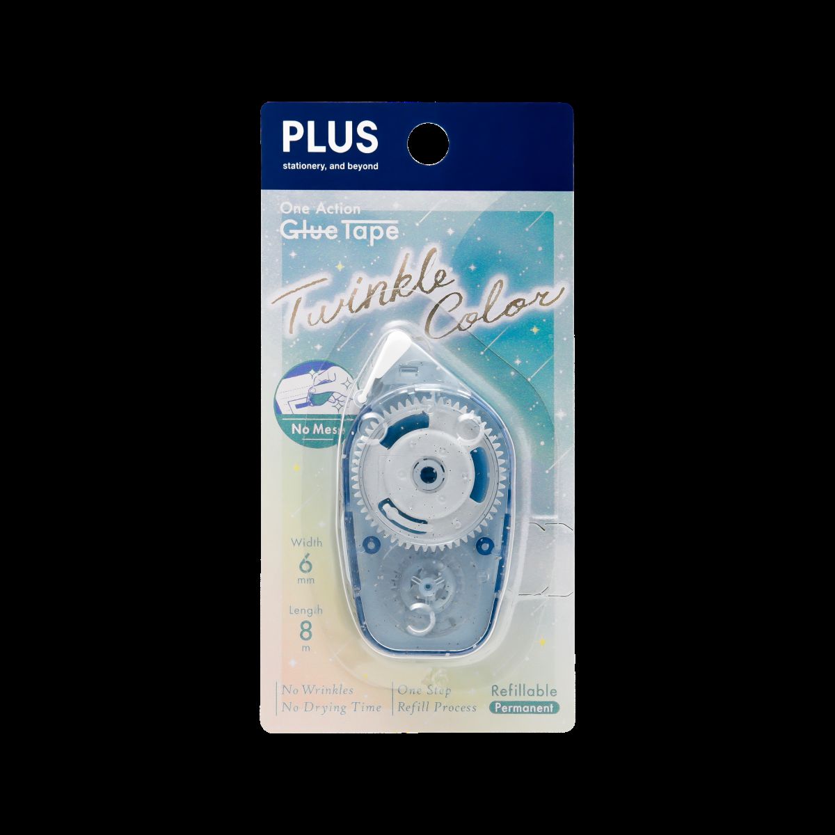 PLUS One Action Glue Tape Twinkle LBL PC-54784