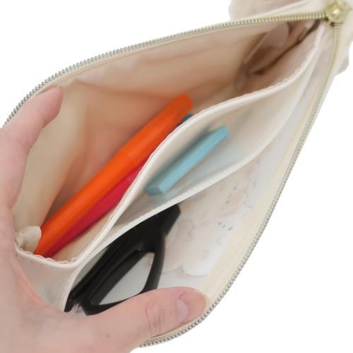 Pencil Bag With Fluffy Tail Charm