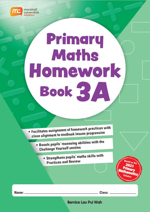 Primary 3a Maths Homework Book