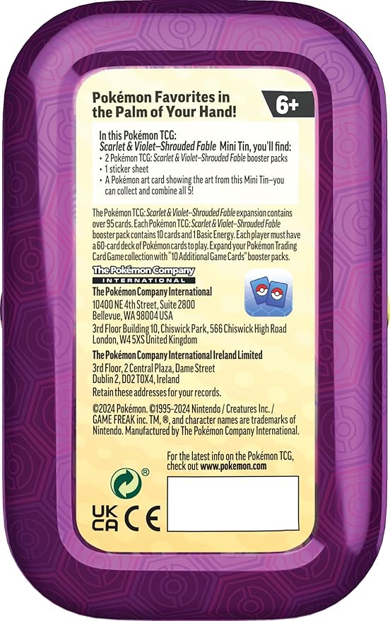 Pokemon Tcg Sv6.5 Shrouded Fable Mini Tins