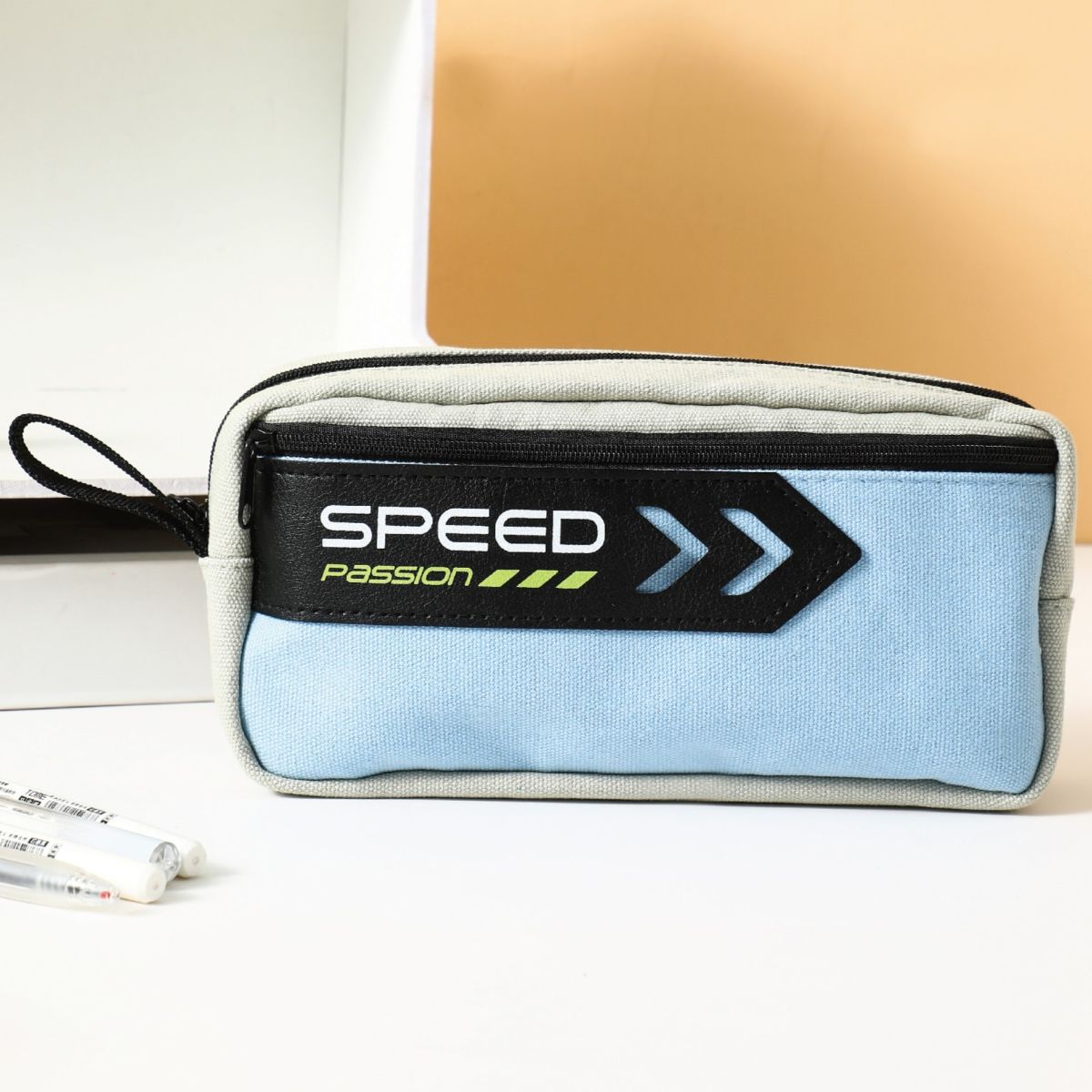 Gzpl Tome Pencil Bag 2 Zip 21.5*10.5*6
