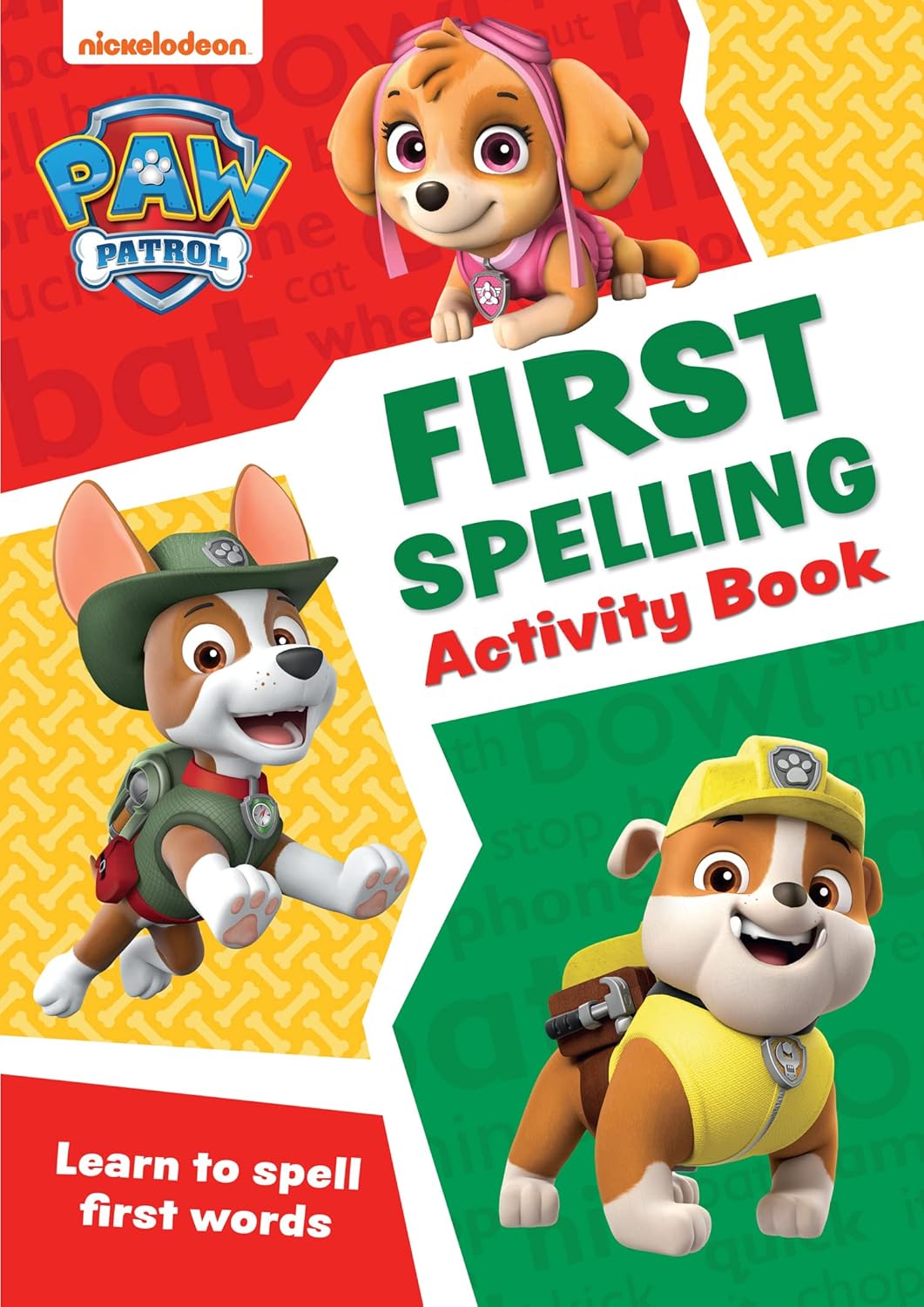 PAW Patrol First Spelling Activity Book