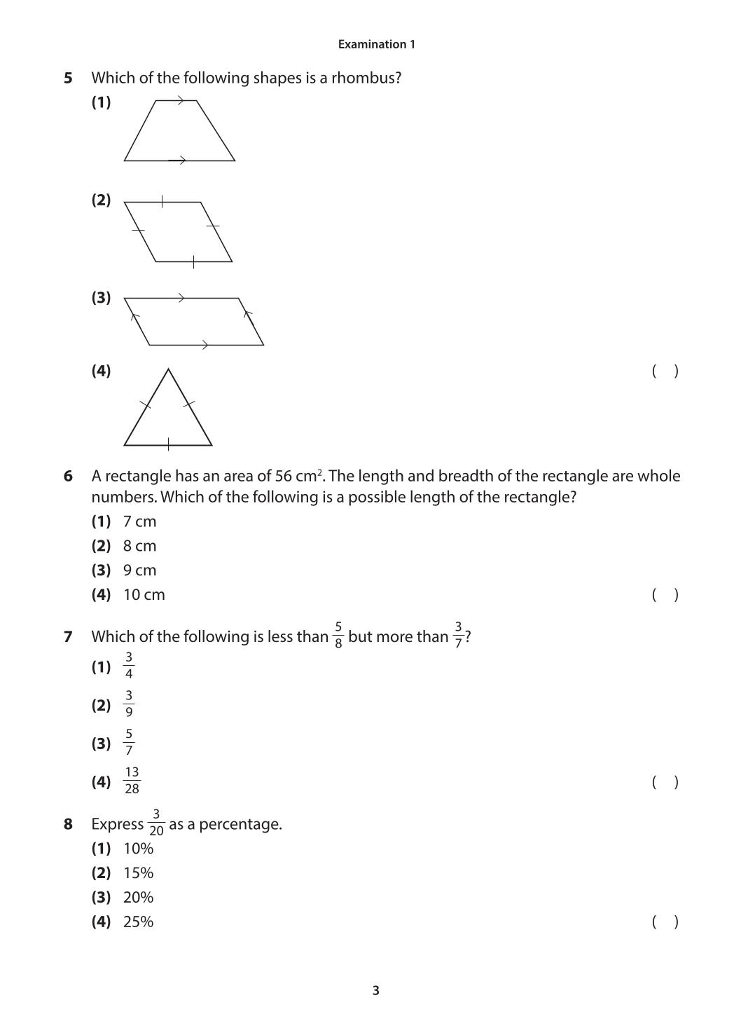 Primary 6 Mathematics Practice Papers Second Edition