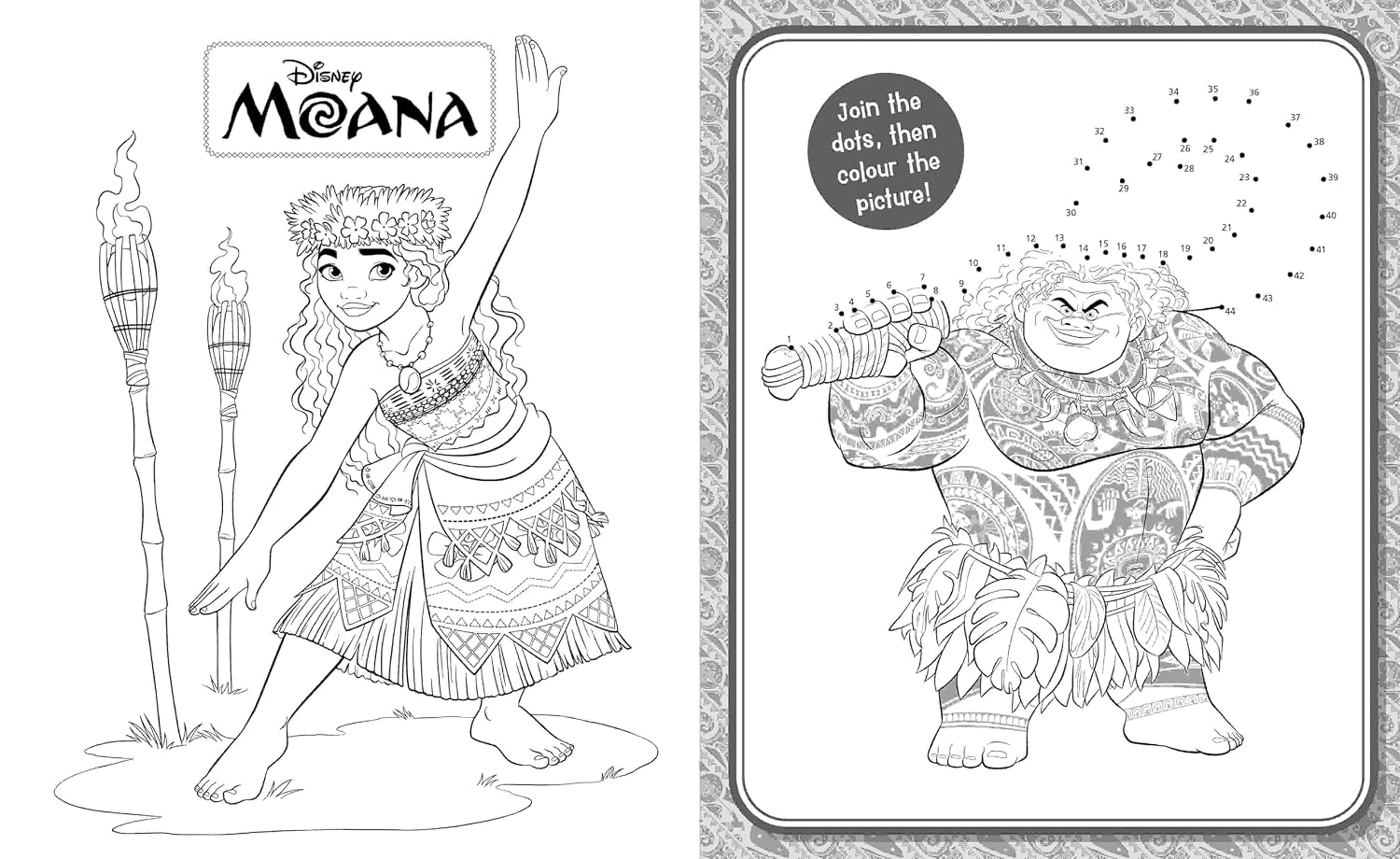 Moana: 5-in-1 Colouring
