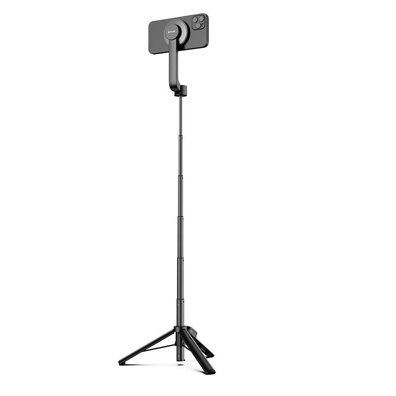 Mazer M-MS20L-BK 1.2M Foldable Magnetic Selfie Stick, BT Remote (Black)
