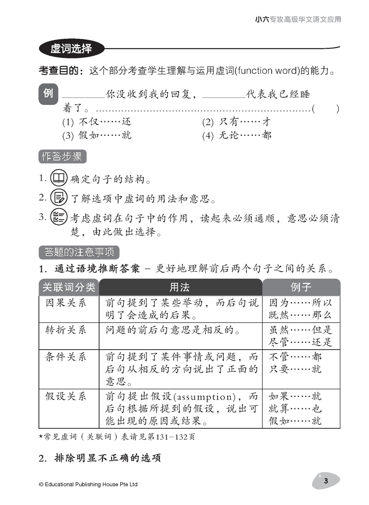 Primary 6 Tackling Higher Chinese Language Usage 小六《专攻高级华文语文应用》