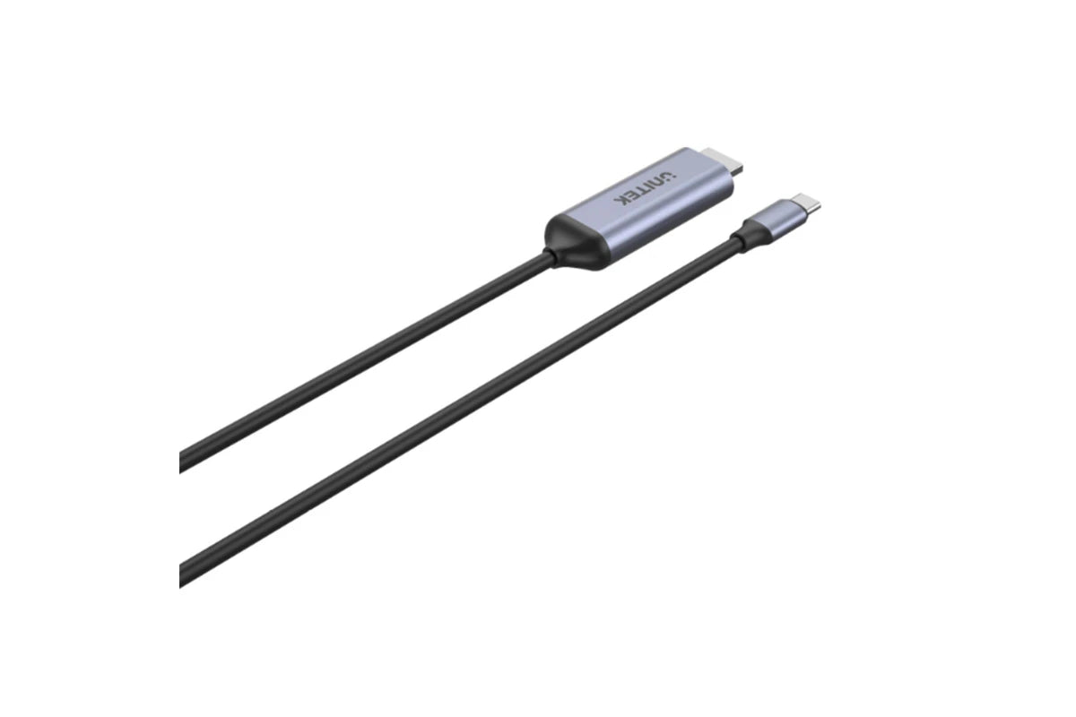 Unitek V1423B USB-C to HDMI Cable - 1.8m - Black + Grey Up to 8K 60Hz - HDCP2.3