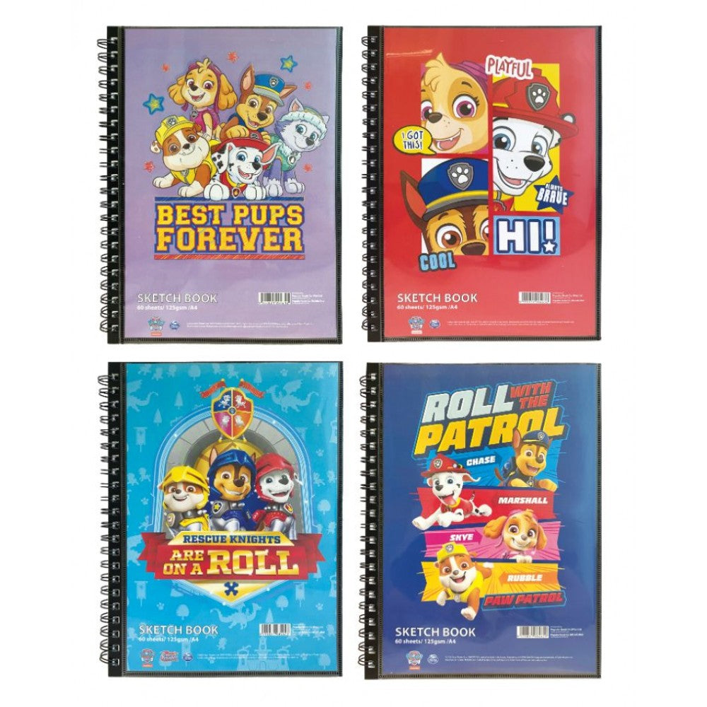 PAW PATROL SKETCH BOOK A4 60 SHEETS 125GSM - BEST PUPS FOREVER