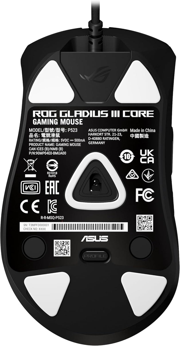 ASUS ROG Gladius III Core Wired Gaming Mouse