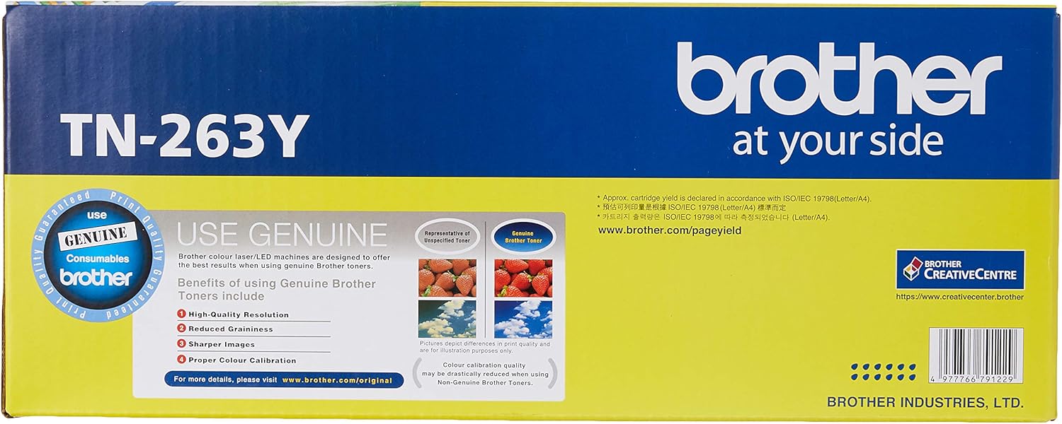 Brother TN-263Y ASA Original Toner Cartridge Compatible Yellow