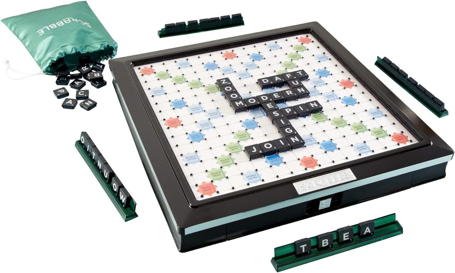 MATTEL SCRABBLE DELUXE UK BOARD GAME