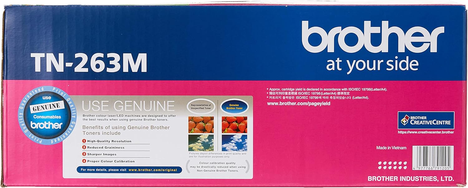 Brother TN-263M ASA Original Toner Cartridge Compatible Magenta