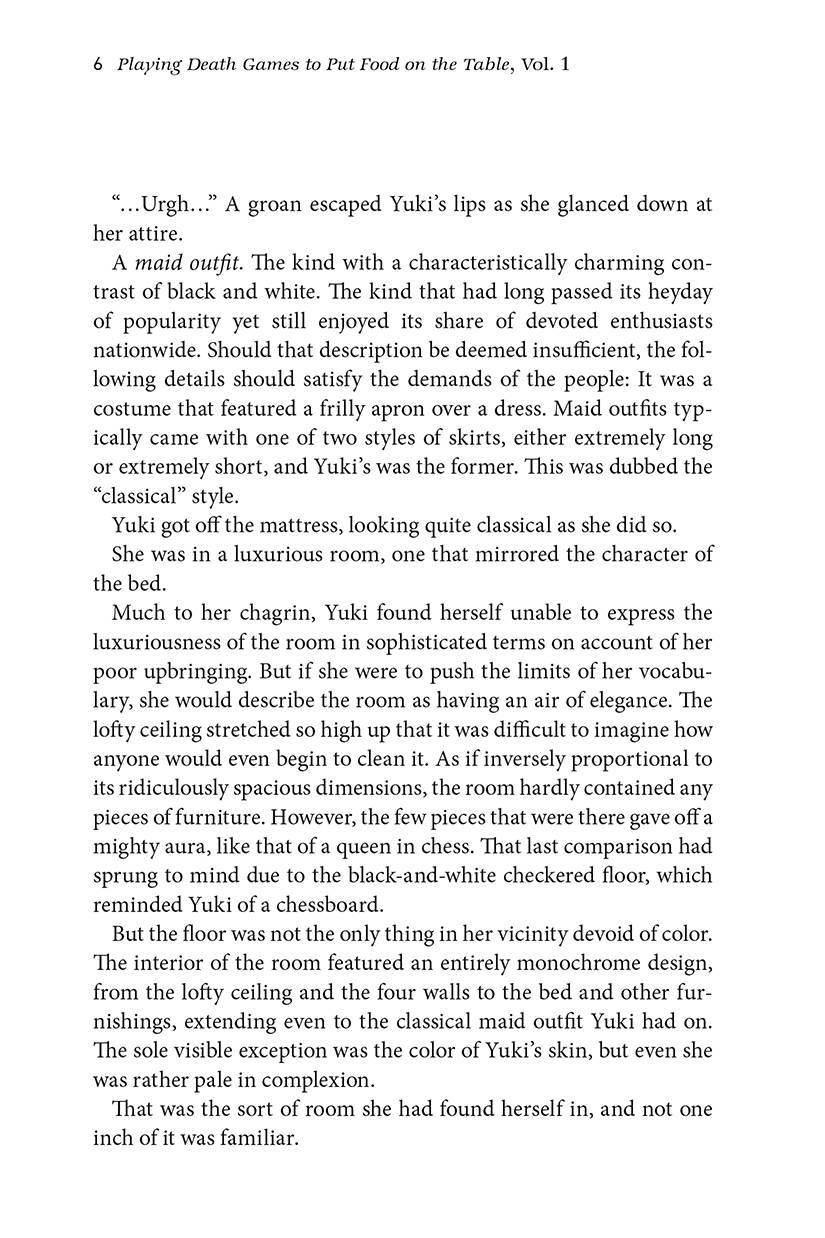 Playing Death Games Put Food On Table 1 [Novel]