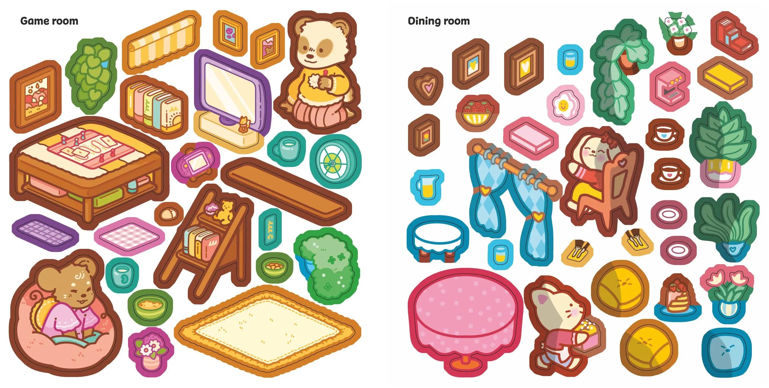 Happy Homes (Cute & Cozy Sticker Rooms)
