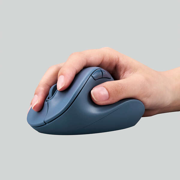 Elecom M-XGS30BBSKBU 5 Button BT Silent Mouse (S) - Blue