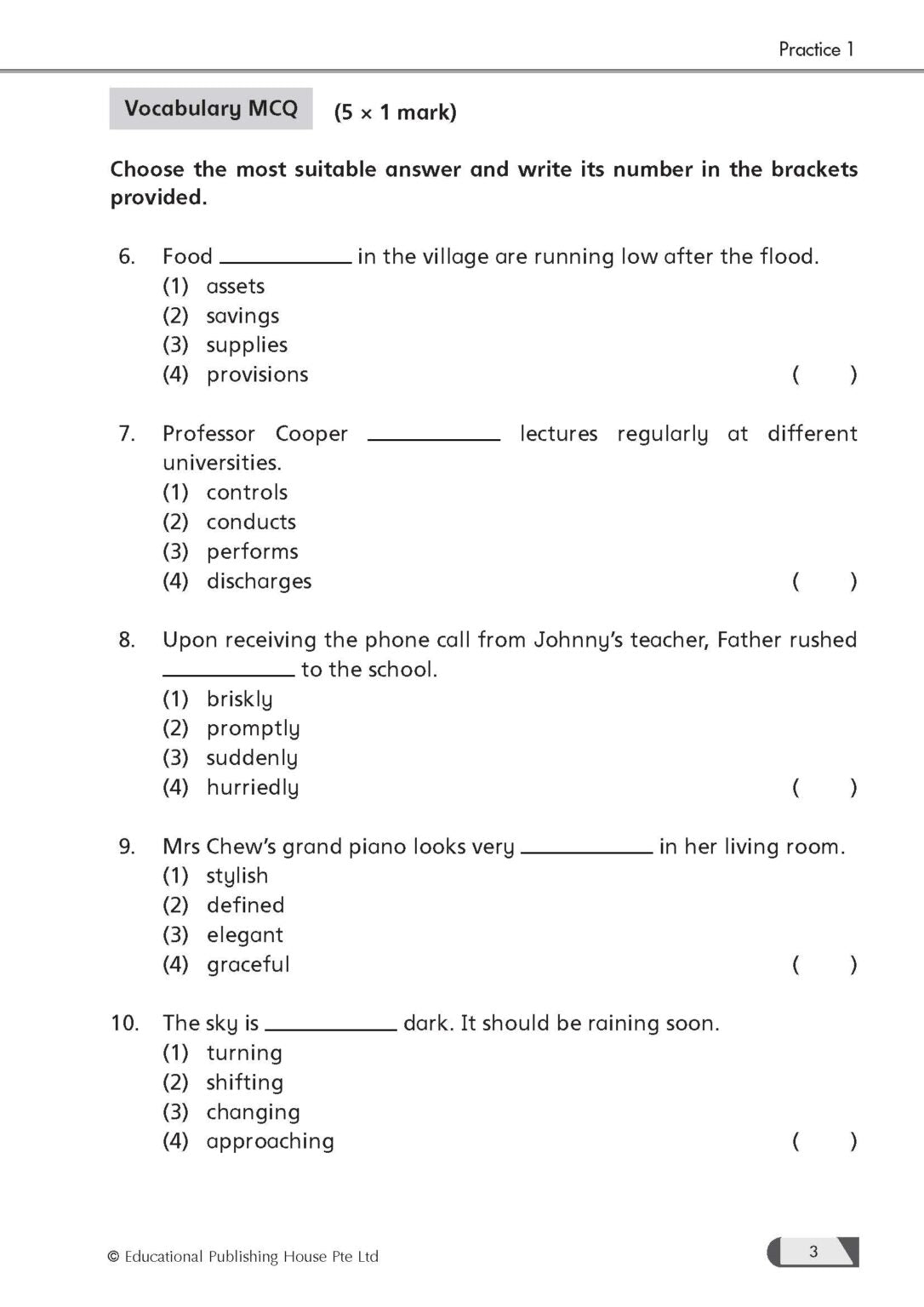 Primary 3 English Practice Package