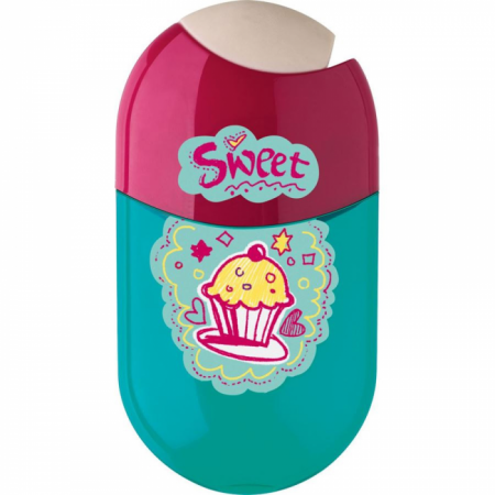 Faber-Castell 2 Hole Dual Sharpener & Eraser, Cupcake-183528