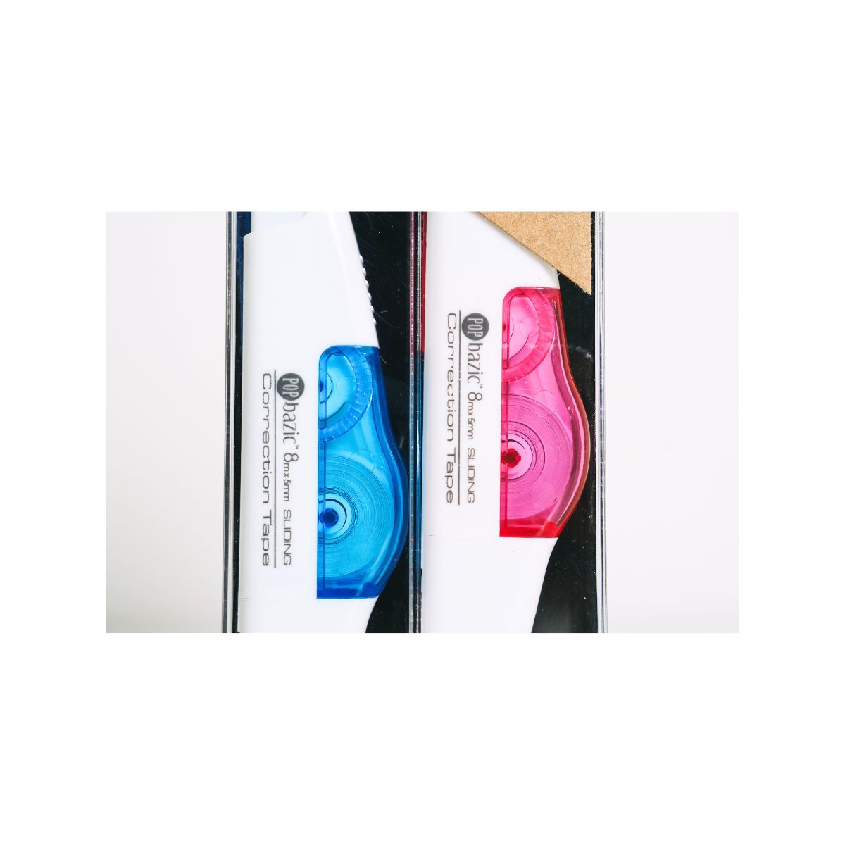 Pop Bazic Correction Tape Ym928 (5mm x 8m, 2-Pack)