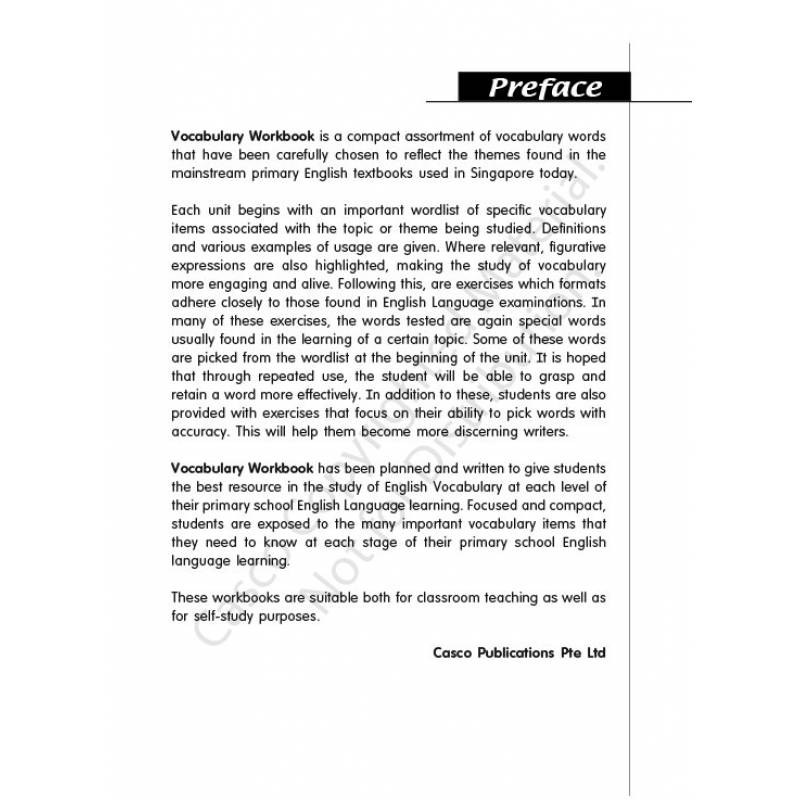 Primary 5 Vocabulary Workbook 5