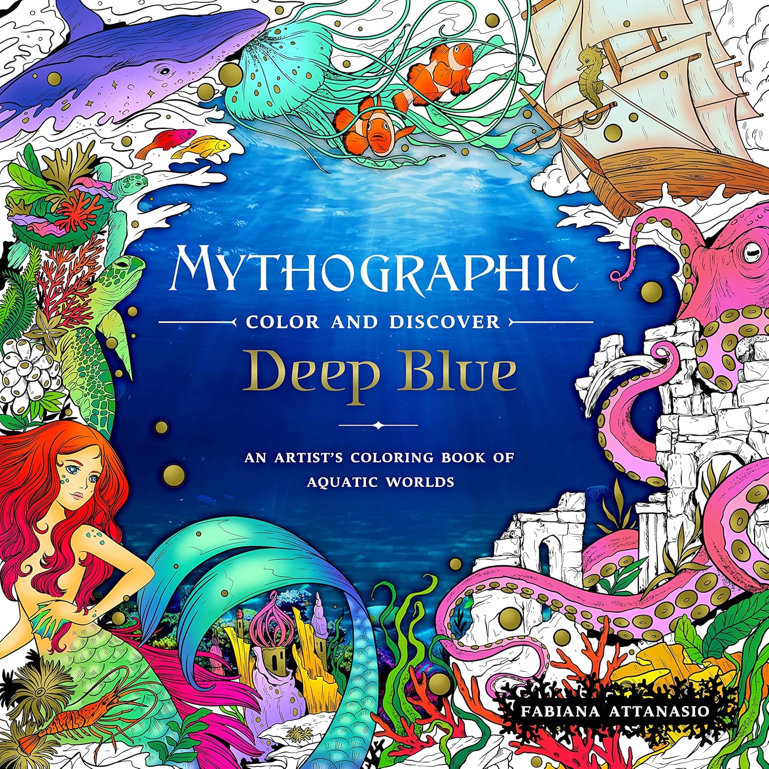 Mythographic Color And Discover: Deep Blue (Paperback)
