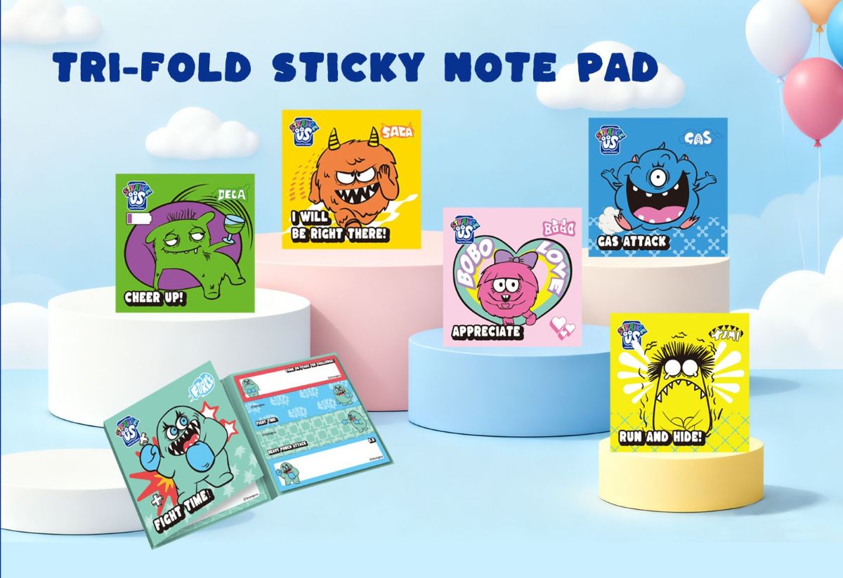 Strange Us 3-Fold Sticky Notes
