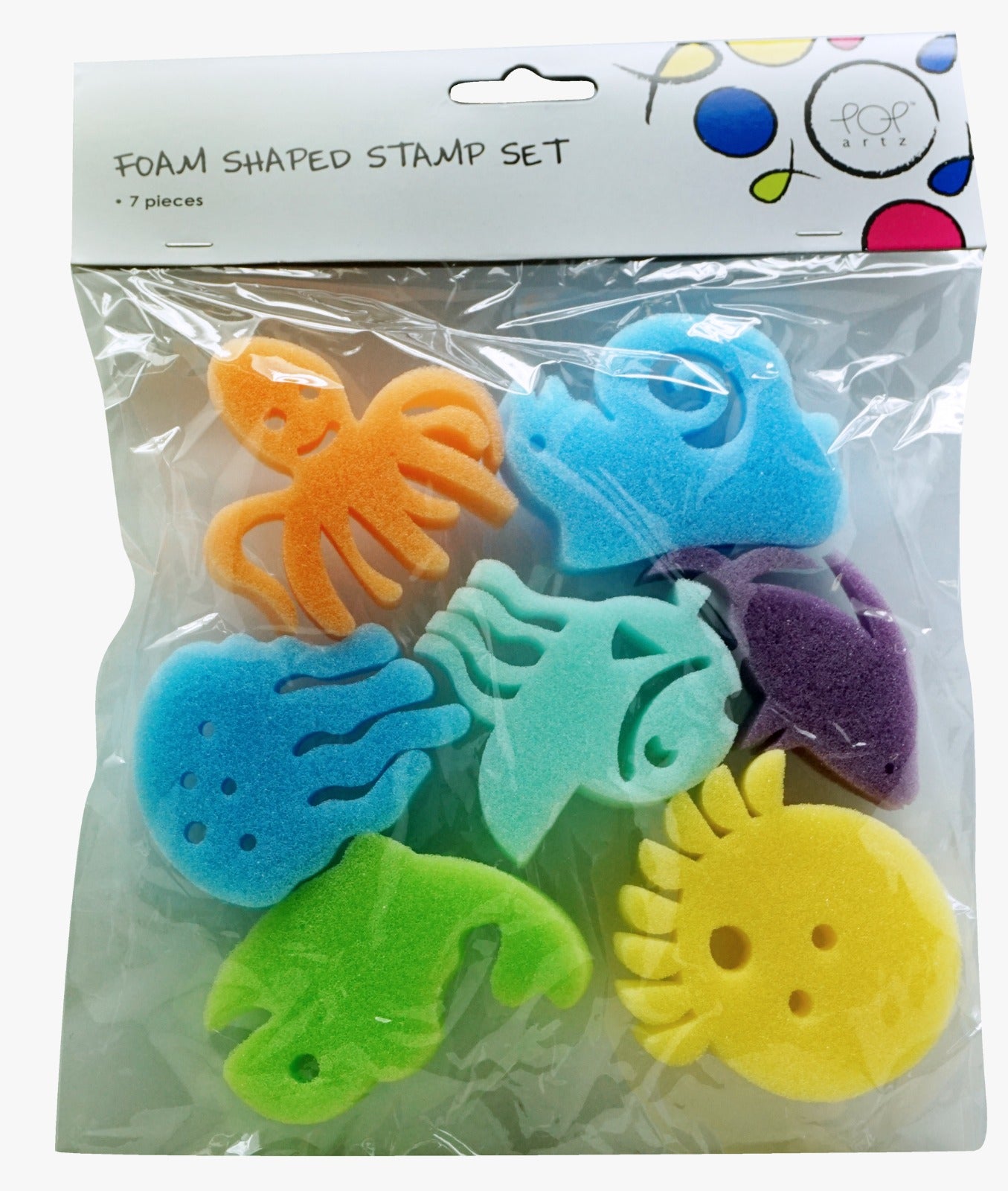 POP Artz Foam Shaped Stamp Set 7's