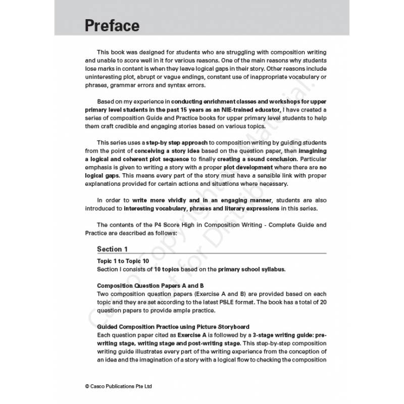 Score High in Composition Writing Primary 4
