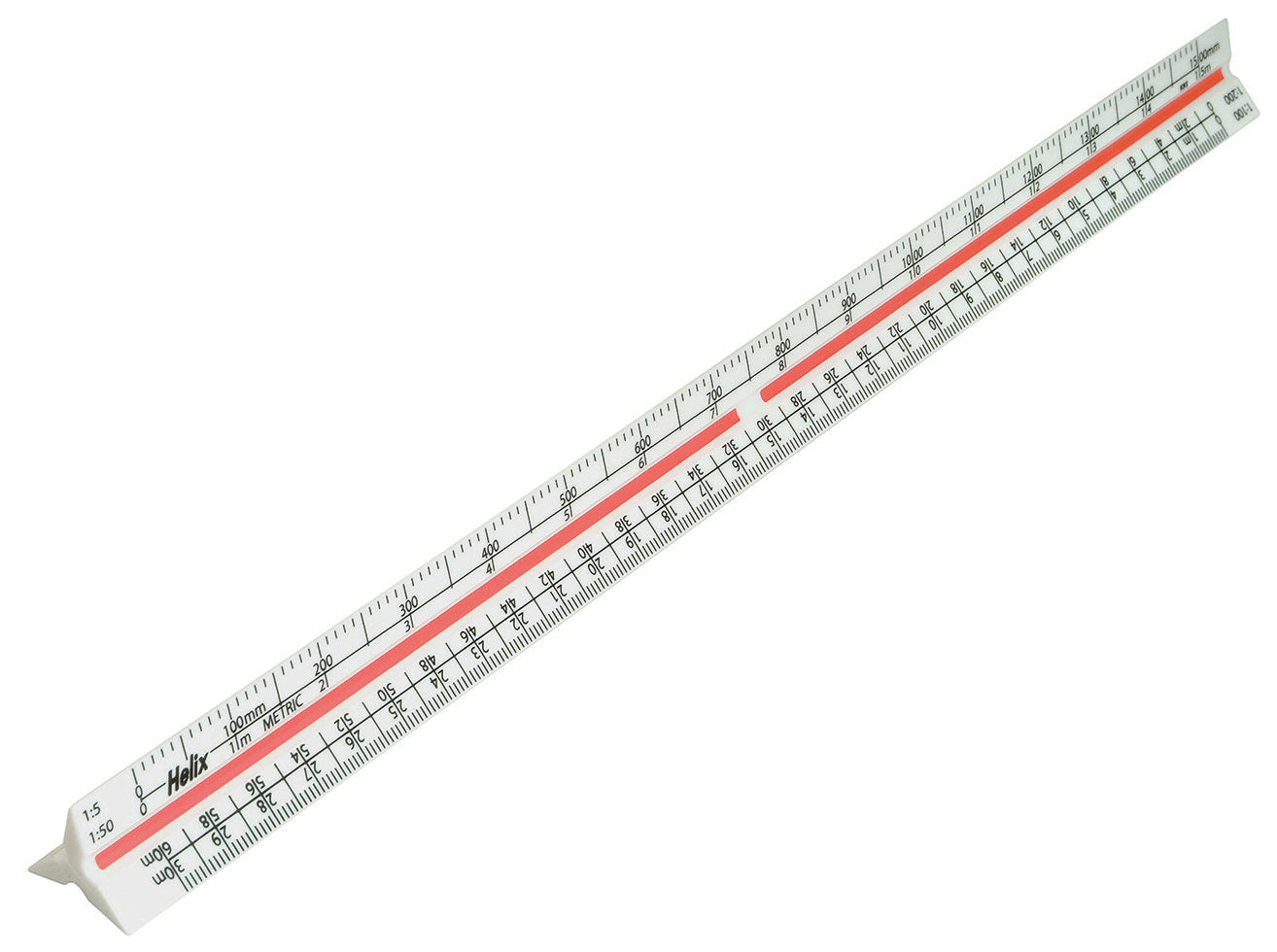 Helix Triangular Metric Scale Ruler 30cm