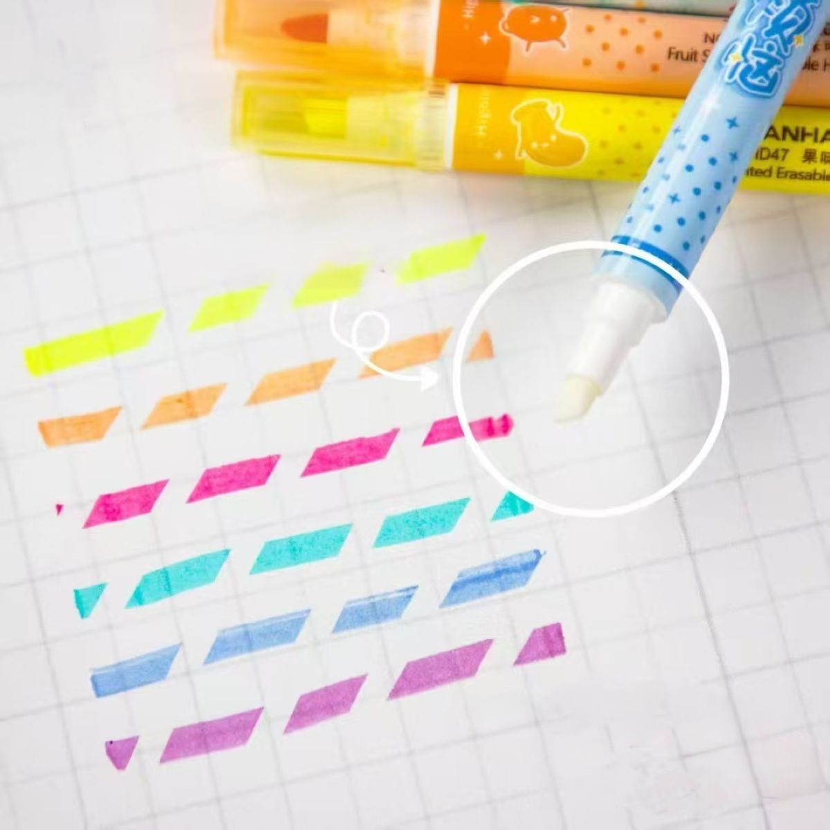 Erasable Highlighter Set 6S Fruit HD47