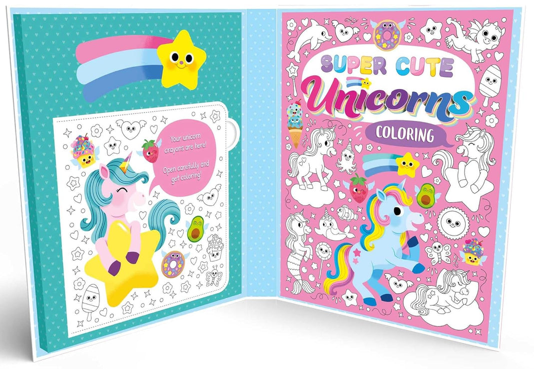 Super Cute Unicorns Coloring Set