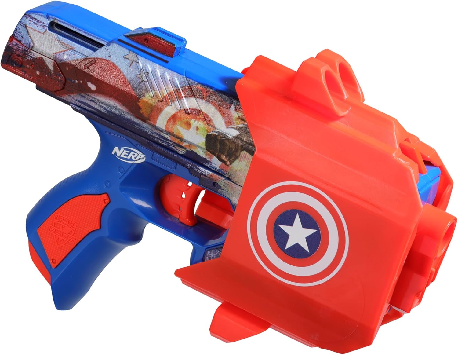 HASBRO NERF MARVEL CAPTAIN AMERICA DART BLASTER