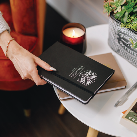Spirax Platinum A5 Premium Journal Jet Black (160 Pages)