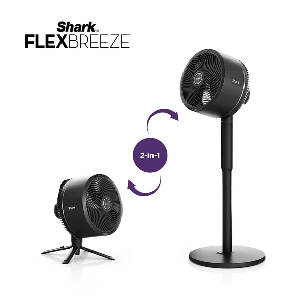 Shark FlexBreeze Cordless & Portable Fan - FA221 - Black