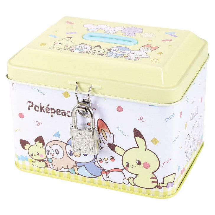 Pokémon Metal Tin Coin Bank - Yellow