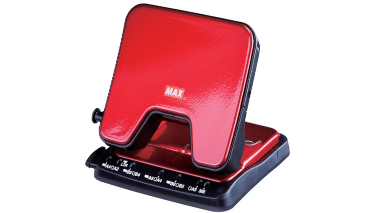 MAX 2-HOLE PAPER PUNCH DP-35T LIGHT EFFORT, RED