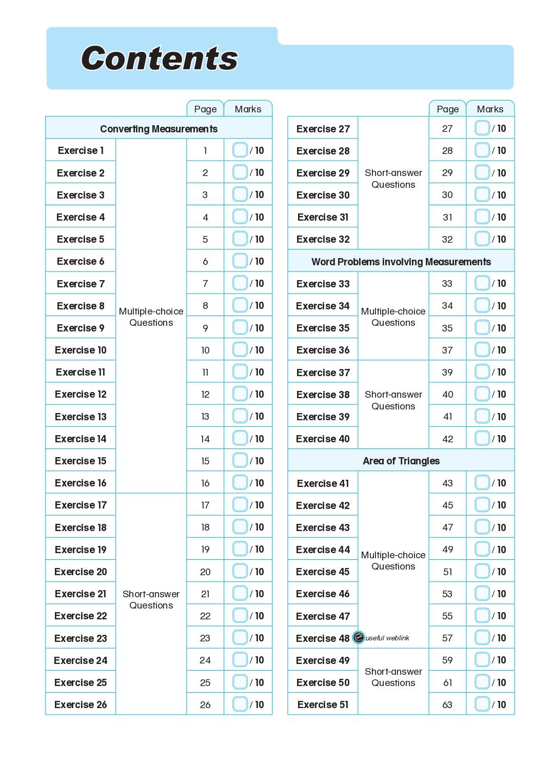 Conquer Mathematics Measurements . Area . Volume Workbook 5