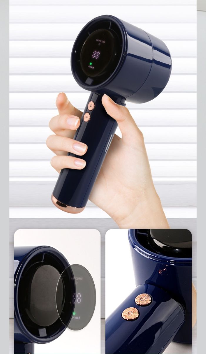 Assorted USB Rechargeable Digital Handy Fan N68