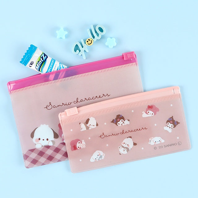 SANRIO CHILL TIME FASTERNER ZIP CASE 2'S SET