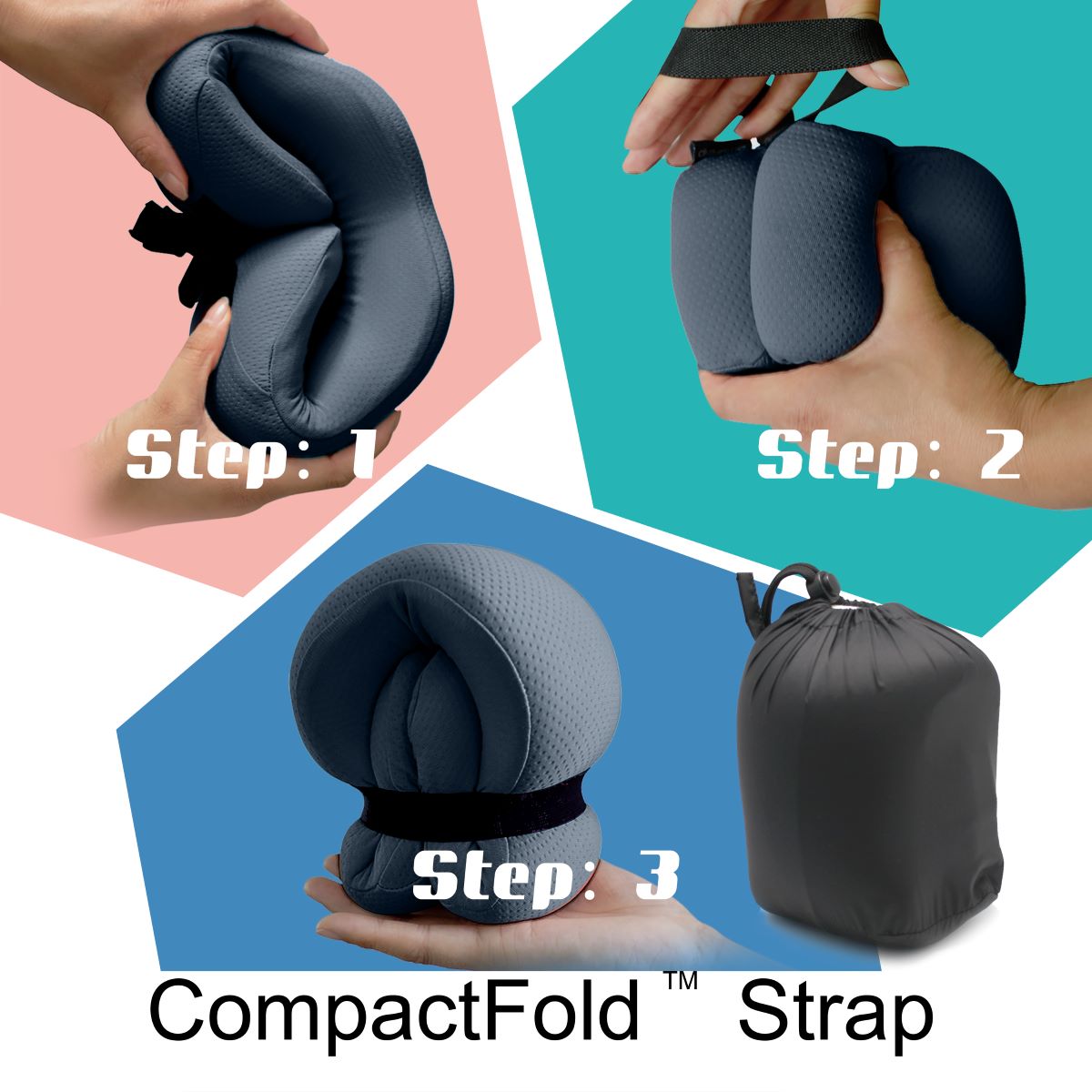 Hoodie Neck & Chin Cushion - Grey