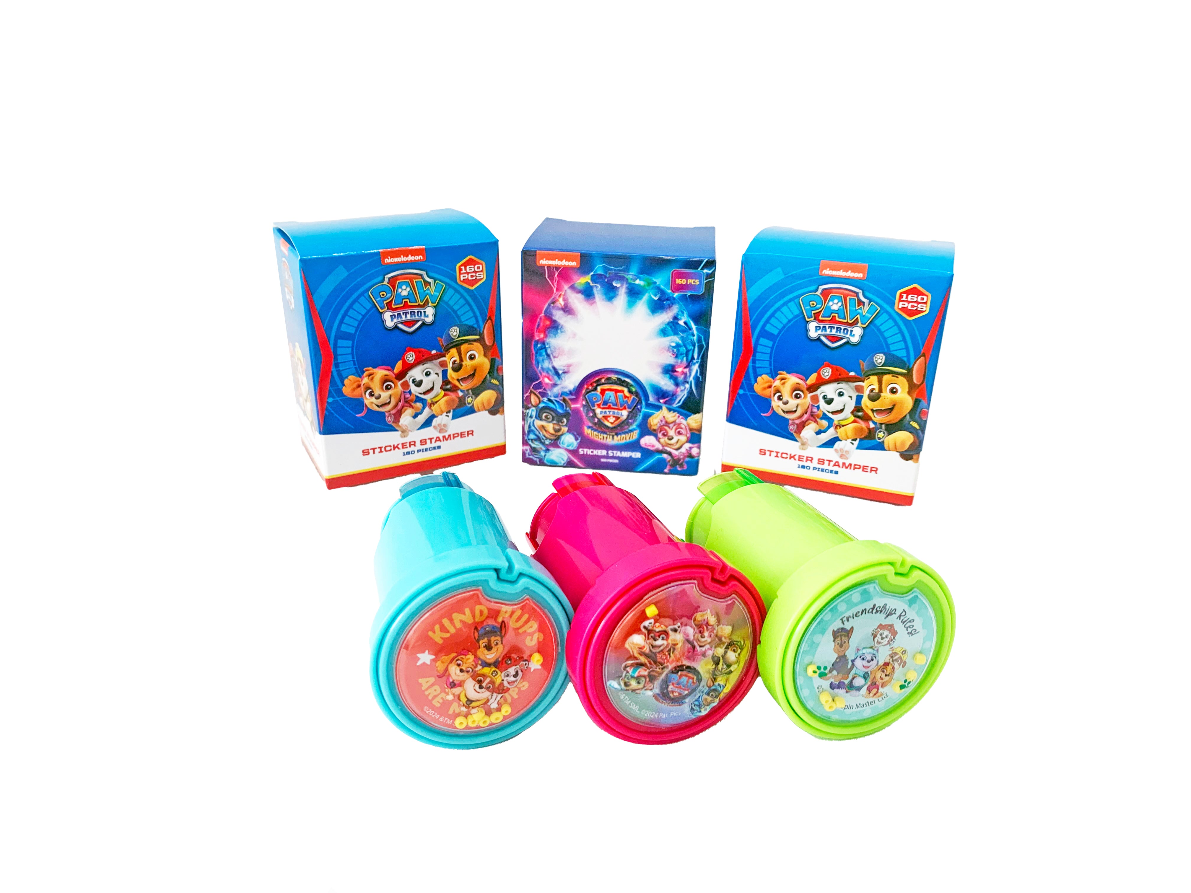 PAW PATROL STICKERS STAMPER PINK
