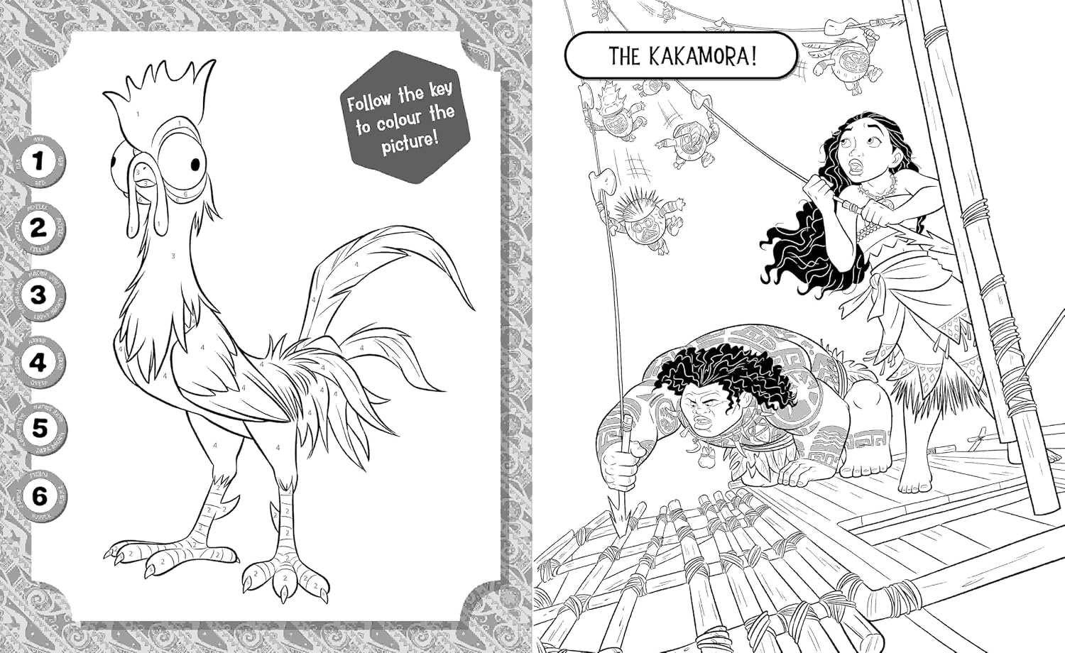 Moana: 5-in-1 Colouring
